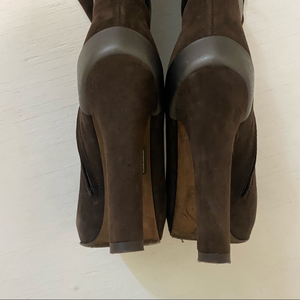 Fendi Thigh High Boots, Brown Suede sz 36 - Picture 5 of 11